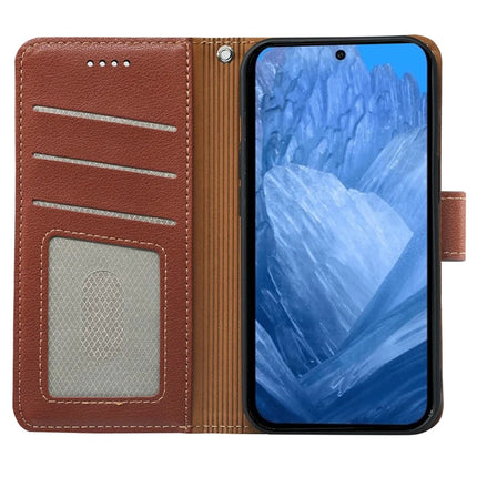 For Google Pixel 8a Leather Case Litchi Texture Wallet RFID Blocking Phone Cover