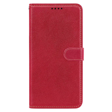For iPhone 16 Plus Leather Case Litchi Texture Wallet RFID Blocking Phone Cover