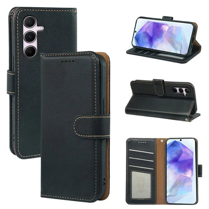 For Samsung Galaxy A05s 4G Leather Case Litchi Texture Wallet RFID Blocking Phone Cover