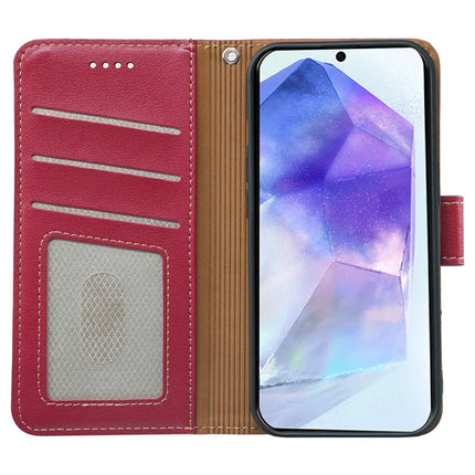 For Samsung Galaxy A05s 4G Leather Case Litchi Texture Wallet RFID Blocking Phone Cover