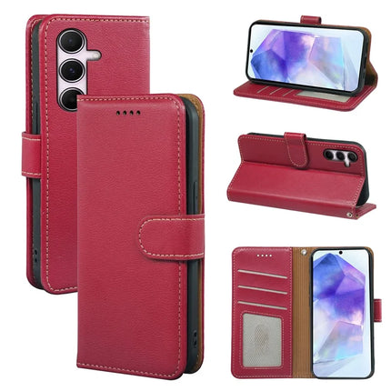 For Samsung Galaxy A05s 4G Leather Case Litchi Texture Wallet RFID Blocking Phone Cover