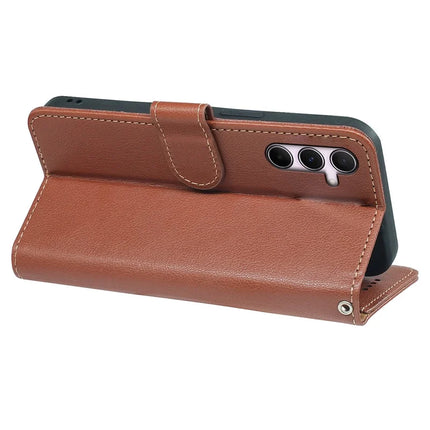 For Samsung Galaxy A05s 4G Leather Case Litchi Texture Wallet RFID Blocking Phone Cover