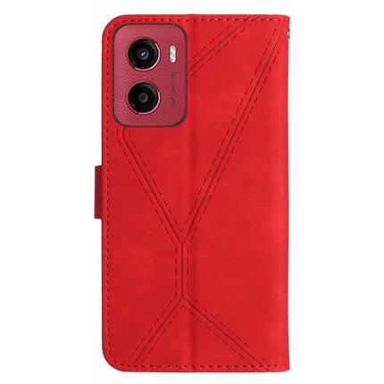 For Motorola Moto G05 4G Case Skin Touch Lines PU Leather Flip Phone Cover