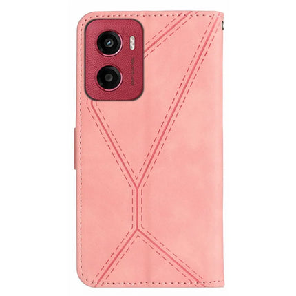 For Motorola Moto G05 4G Case Skin Touch Lines PU Leather Flip Phone Cover