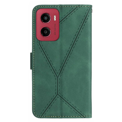 For Motorola Moto G05 4G Case Skin Touch Lines PU Leather Flip Phone Cover