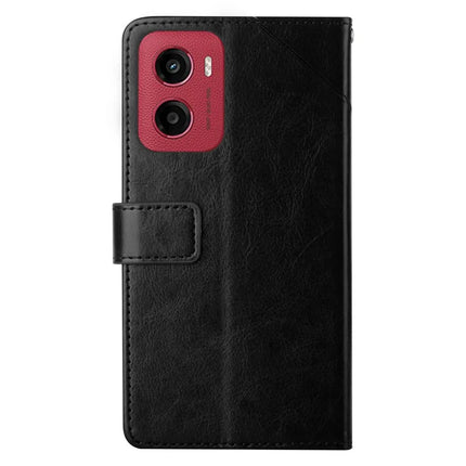 For Motorola Moto G05 4G Case Y Shaped Lines Imprint Leather Phone Cover