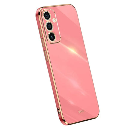 XINLI For Samsung Galaxy A36 5G Case TPU Phone Cover with Electroplating Frame - Red