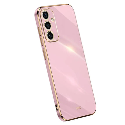 XINLI For Samsung Galaxy A36 5G Case TPU Phone Cover with Electroplating Frame - Purple