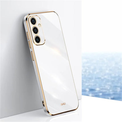 XINLI For Samsung Galaxy A56 5G Case TPU Phone Cover with Electroplating Frame