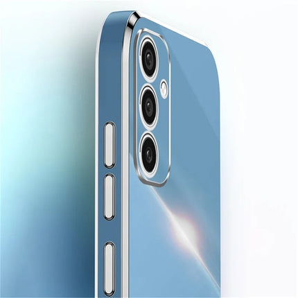 XINLI For Samsung Galaxy A56 5G Case Ring Kickstand Electroplating TPU Phone Cover