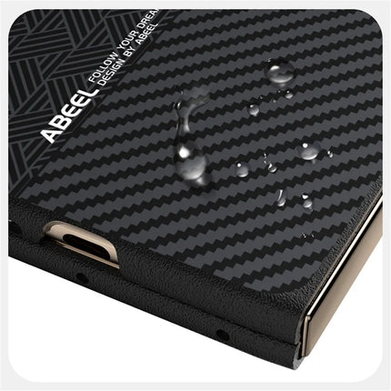 ABEEL For Huawei Mate X6 Case PC + Aluminum Alloy + PU Leather Phone Cover Compatible with MagSafe
