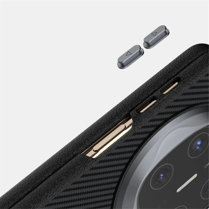 ABEEL For Huawei Mate X6 Case PC + Aluminum Alloy + PU Leather Phone Cover Compatible with MagSafe