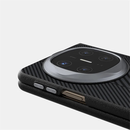 ABEEL For Huawei Mate X6 Case PC + Aluminum Alloy + PU Leather Phone Cover Compatible with MagSafe