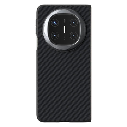 ABEEL For Huawei Mate X6 Case Compatible with MagSafe Carbon Fiber Texture Back Cover - Black