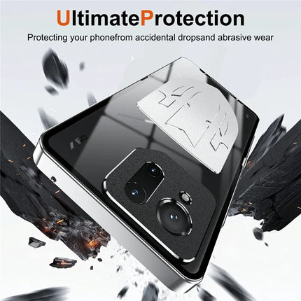 For Asus ROG Phone 9 5G / Phone 9 Pro 5G Case Heat Dissipation Metal Frame PC Phone Cover