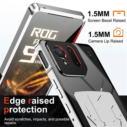For Asus ROG Phone 9 5G / Phone 9 Pro 5G Case Heat Dissipation Metal Frame PC Phone Cover