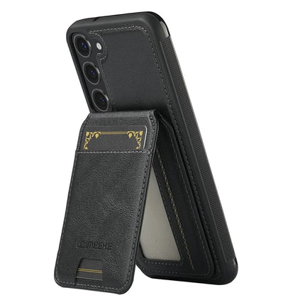 LC.IMEEKE L3 For Samsung Galaxy S23 Magnetic Case Detachable Card Holder Leather TPU Mobile Cover