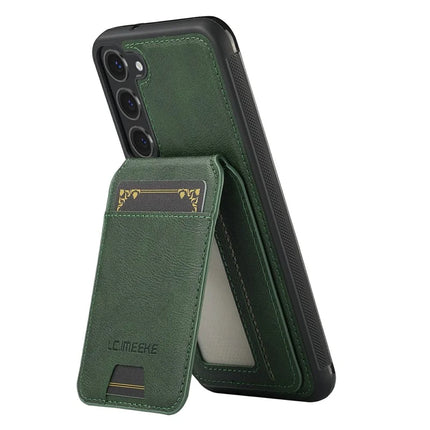 LC.IMEEKE L3 For Samsung Galaxy S23 Magnetic Case Detachable Card Holder Leather TPU Mobile Cover