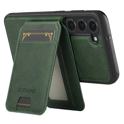LC.IMEEKE L3 For Samsung Galaxy S23 Magnetic Case Detachable Card Holder Leather TPU Mobile Cover