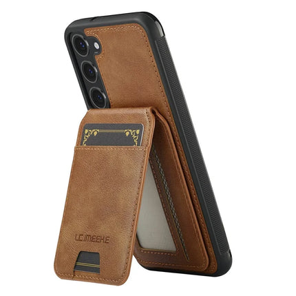 LC.IMEEKE L3 For Samsung Galaxy S23 Magnetic Case Detachable Card Holder Leather TPU Mobile Cover
