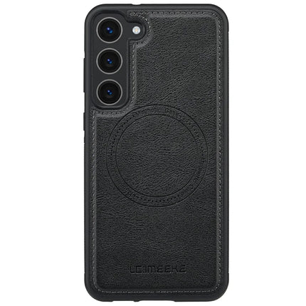 LC.IMEEKE For Samsung Galaxy S23 Magnetic Case Compatible with MagSafe Leather TPU Back Cover