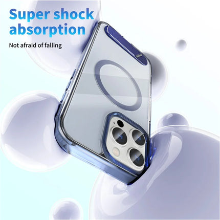 For iPhone 16 Pro Case Compatible with MagSafe Folding Kickstand Anti Drop PC + TPU Back Cover