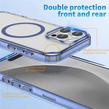 For iPhone 16 Pro Case Compatible with MagSafe Folding Kickstand Anti Drop PC + TPU Back Cover