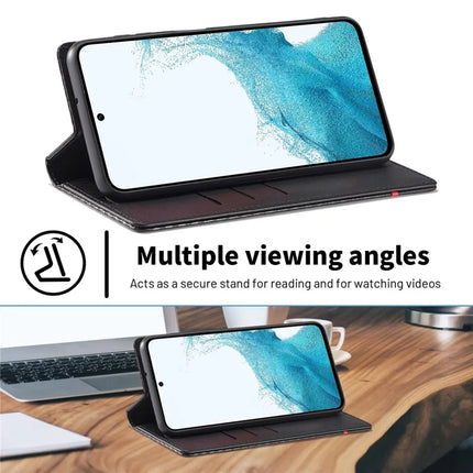 LC.IMEEKE For Samsung Galaxy A56 5G Case Carbon Fiber Texture Phone Cover Stand Card Holder