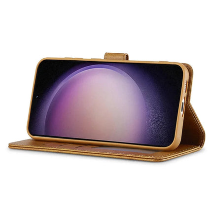 LC.IMEEKE For Samsung Galaxy A56 5G Case Calf Texture PU Leather Stand Wallet Phone Cover