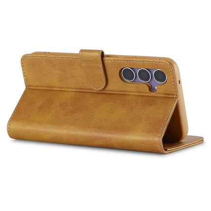 LC.IMEEKE For Samsung Galaxy A56 5G Case Calf Texture PU Leather Stand Wallet Phone Cover