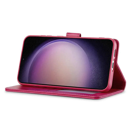 LC.IMEEKE For Samsung Galaxy A56 5G Case Calf Texture PU Leather Stand Wallet Phone Cover