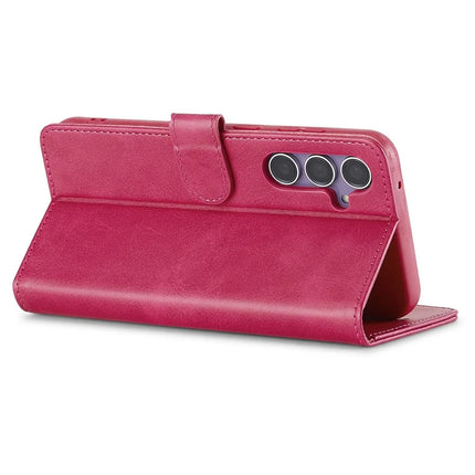 LC.IMEEKE For Samsung Galaxy A56 5G Case Calf Texture PU Leather Stand Wallet Phone Cover