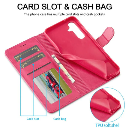 LC.IMEEKE For Samsung Galaxy A56 5G Case Calf Texture PU Leather Stand Wallet Phone Cover