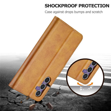 LC.IMEEKE For Samsung Galaxy A36 5G Case Calf Texture PU Leather Stand Wallet Phone Cover