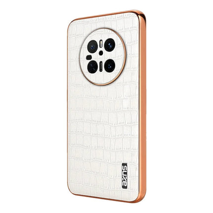 AZNS For Huawei Mate 70 Case Electroplating Crocodile Texture PU+TPU Phone Cover