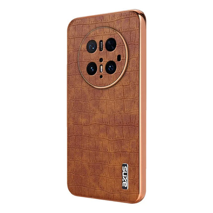 AZNS For Huawei Mate 70 Pro / 70 Pro+ Case Electroplating Crocodile Texture PU + TPU Phone Cover