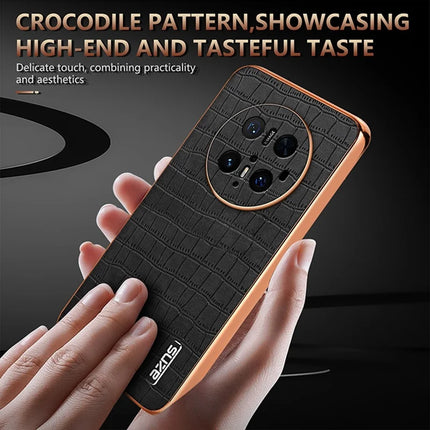 AZNS For Huawei Mate 70 Pro / 70 Pro+ Case Electroplating Crocodile Texture PU + TPU Phone Cover