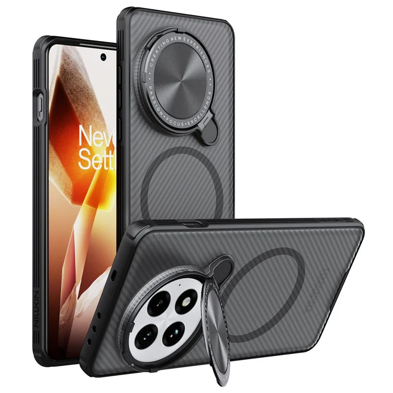 ShopCaseCart Kickstand Magnetic OnePlus 13 Protective cover Compatible with MagSafe TPU+PC Phone Guard with Camera Lid