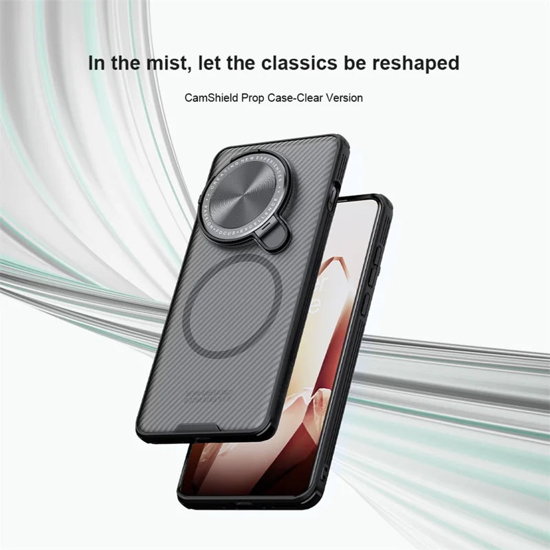 ShopCaseCart Kickstand Magnetic OnePlus 13 Protective cover Compatible with MagSafe TPU+PC Phone Guard with Camera Lid