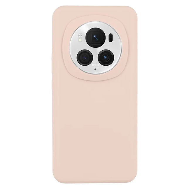 For Honor Magic6 Pro 5G Cell Phone Case Liquid Silicone Dropproof Cover - Pink