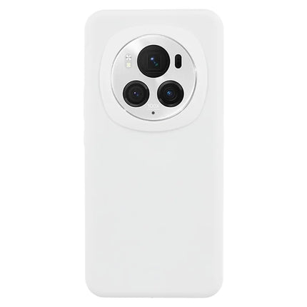 For Honor Magic6 Pro 5G Cell Phone Case Liquid Silicone Dropproof Cover - White
