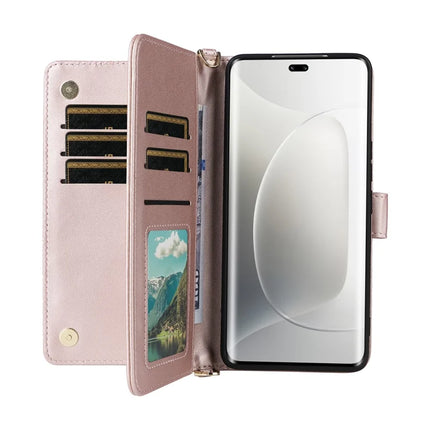 For Honor 300 Pro / 300 Ultra Wallet Case with Shoulder Strap Leather Phone Cover