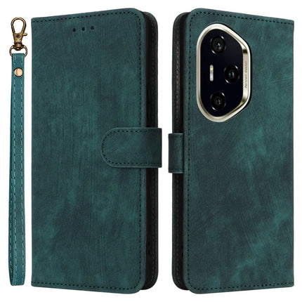 For Honor 300 Pro / 300 Ultra Wallet Case RFID Blocking PU Leather Cover Stand View - Green