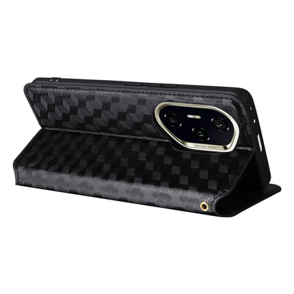 For Honor 300 Pro / 300 Ultra Wallet Case Rhombus Imprinted Leather Phone Cover