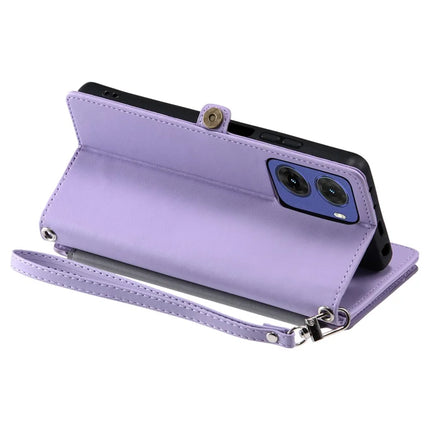 015 Style For Motorola Moto G05 4G Case TPU+PU Leather Wallet Phone Cover with Straps