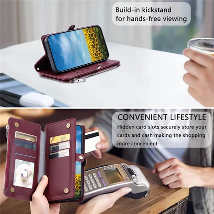 015 Style For Motorola Moto G05 4G Case TPU+PU Leather Wallet Phone Cover with Straps
