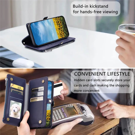 015 Style For Motorola Moto G05 4G Case TPU+PU Leather Wallet Phone Cover with Straps