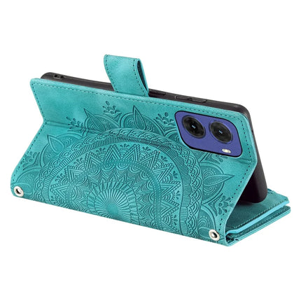 Style 006 For Motorola Moto G05 4G Wallet Case PU Leather Phone Cover Mandala Flower Pattern