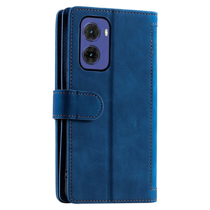 For Motorola Moto G05 4G Case PU Leather Phone Cover with Zipper Wallet 9 Card Slots