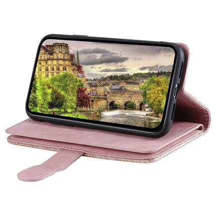 For Motorola Moto G05 4G Case PU Leather Phone Cover with Zipper Wallet 9 Card Slots